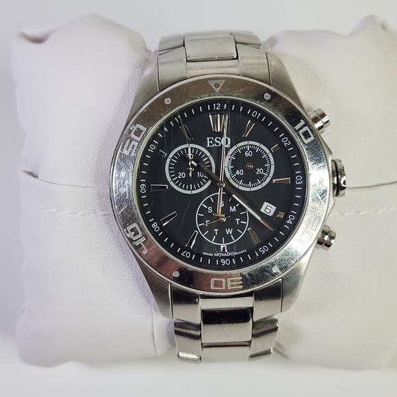 Movado Other - ESQ MOVADO Watch Stainless Steel Chronograph Watch